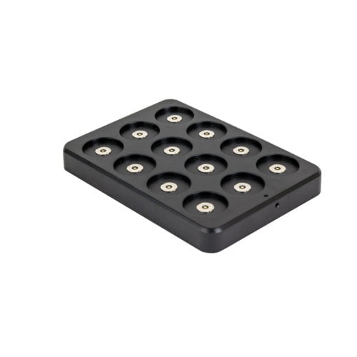 Oplaadstation zwart magnetisch 12 stuks