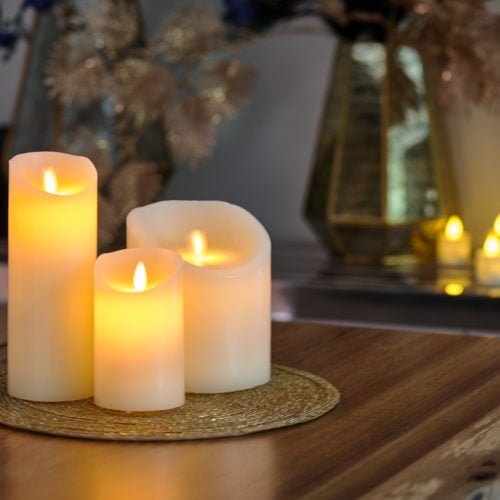 LED wax kaarsen set 3 kaarsen