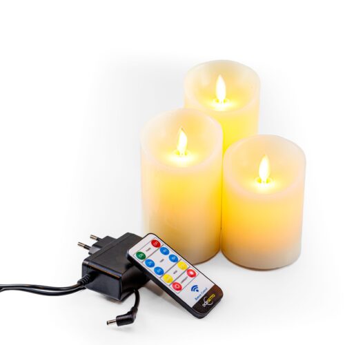 led kaarsen met afstandsbediening en laat kabel